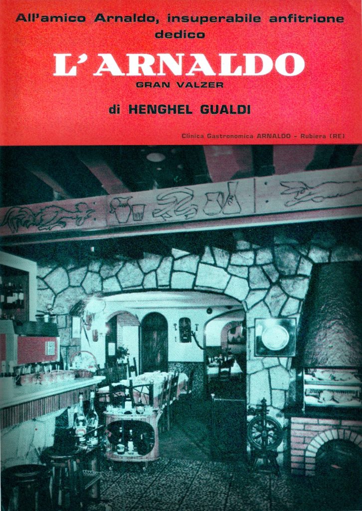 Copertina del fascicolo. Partitura completa, Henghel Gualdi "L'Arnaldo" gran valzer.