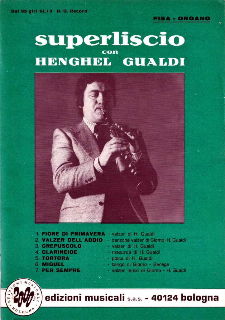 Henghel Gualdi, "Clarineide". Mazurka per clarinetto. Spartito musicale, partitura originale